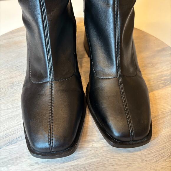 Sam Edelman Wells Ankle Booties Women's Black Leather Block Heel US Size 6 M - Picture 6 of 13